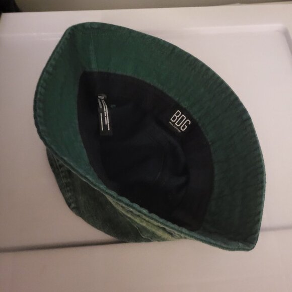 Urban Outfitters Green Denim Bucket Hat One Size - Picture 3 of 5